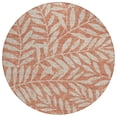 thumbnail image 2 of Addison Rugs Chantille Indoor/Outdoor Transitional Floral Salmon Washable Round Rug, 8' x 8', 2 of 6