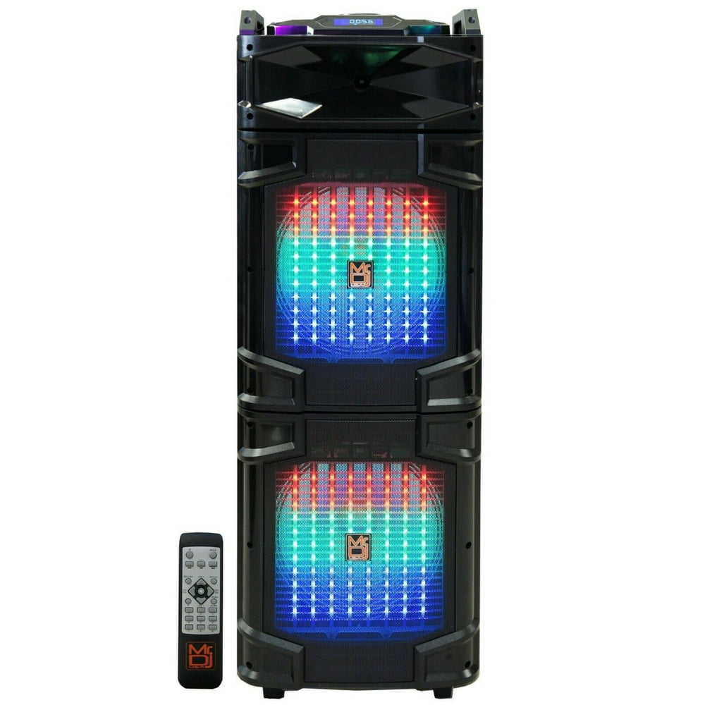 Mr. Dj USA ATLANTIC Dual 12" 4500 Watts P.M.P.O speaker with builtin