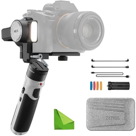 Image of Zhiyun Crane M2S Gimbal for Camera Smartphone 3-Axis Handheld Stabilizer Compatible with Sony A6000 A6300 A6500 A6100 GoPro Hero 10/9/8/7 iPhone 13 Pro Max 12 X Xs Crane M2 S