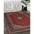 thumbnail image 3 of Ahgly Company Machine Washable Indoor Rectangle Traditional Dark Almond Brown Area Rugs, 5' x 7', 3 of 7