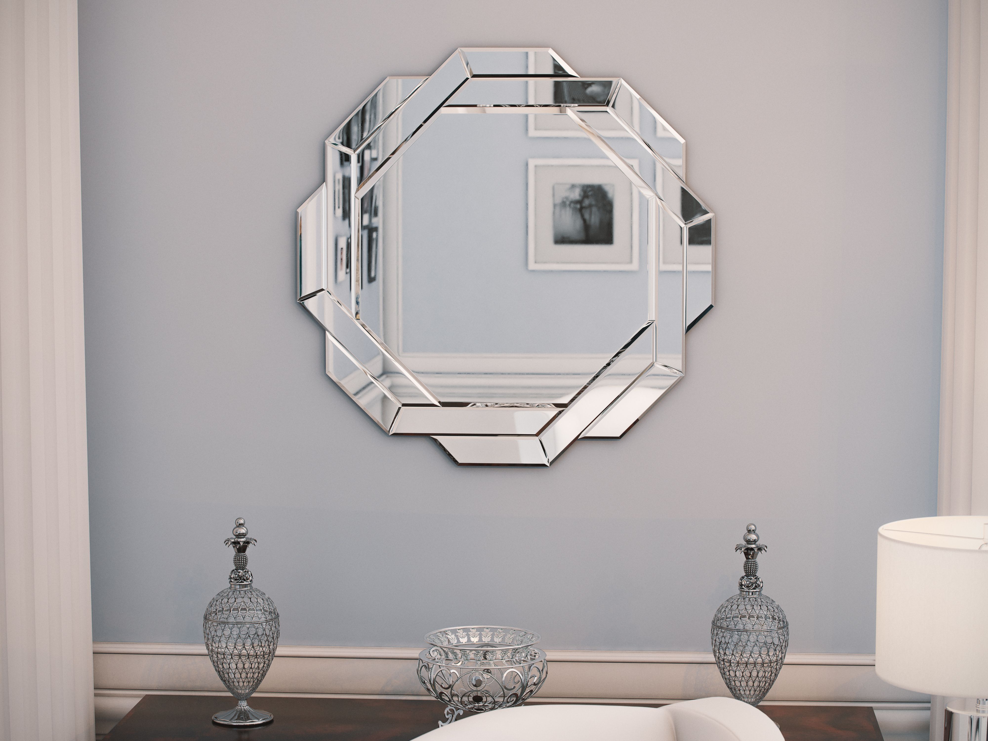 Junction 34" Frameless Wall Mirror