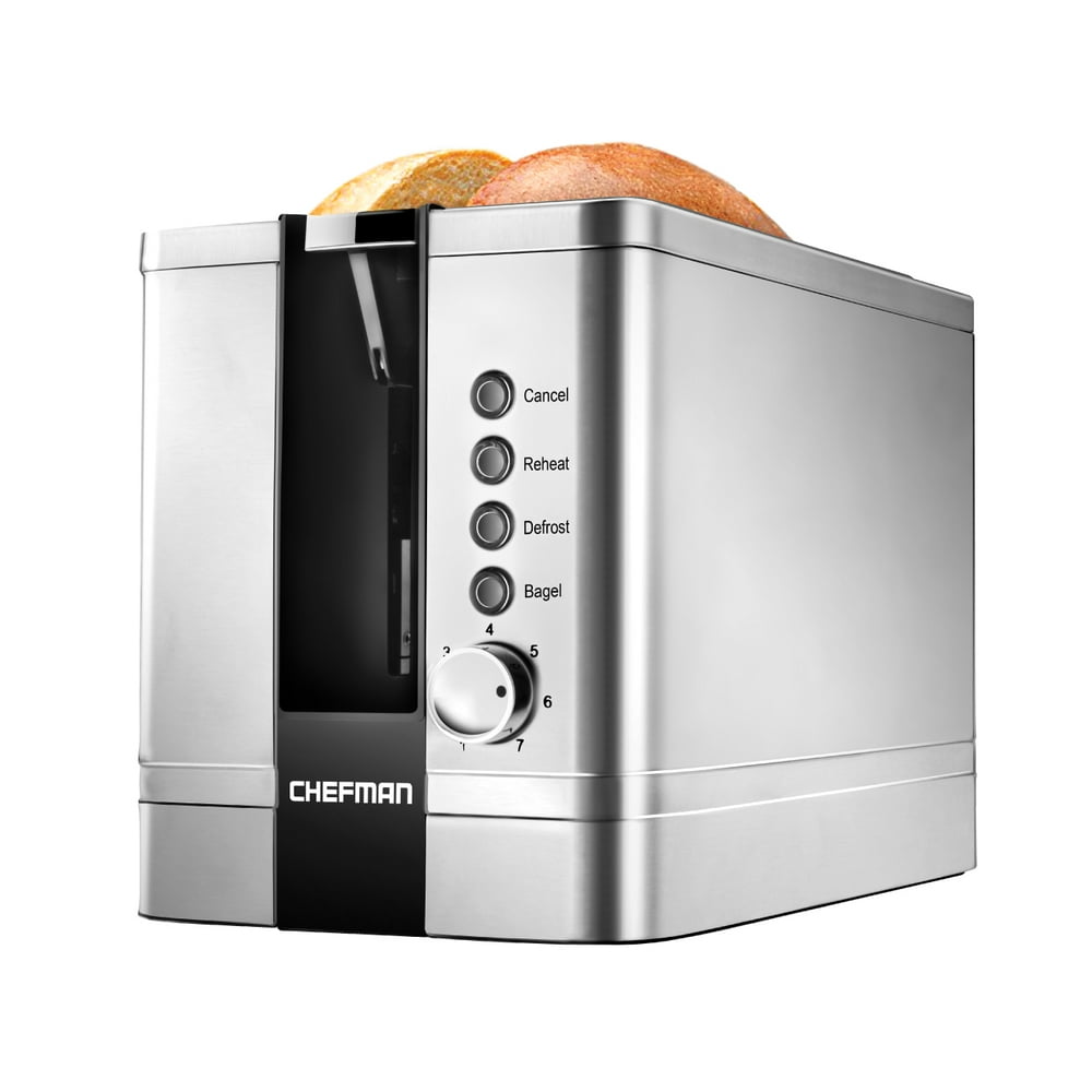 Chefman 2Slice PopUp Stainless Steel Toaster with 7 Shade Settings