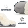 thumbnail image 2 of BERANMEY Women's Fuzzy Memory Foam Slippers Ultra Plush Warmth Memory-Foam Support & Stylish Cozy Design Non-Slip Rubber Sole Indoor & Outdoor House Slippers for Women Perfect Christmas Gift, 2 of 8