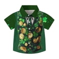 thumbnail image 1 of Las Niñas Serán Niñas Bruja Camisa Lindo Día de San Patricio Imprimir Mangas Cortas Casual para Niños Manga Corta Camisa de Vestido, 1 of 9