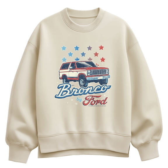 Ford - Bronco Americana - Women's Oversized Fleece Crew Sweatshirt