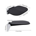 thumbnail image 2 of 14" Folding Shower Seat Wall Mounted Bench Modern Bathroom Shower Stool 440LBS, 2 of 24