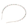 thumbnail image 4 of Accesorios Para El Cabello Con Diadema, Cómodos De Usar Diadema Con Diamantes De Imitación De Aplicación Amplia Brillante Hermoso Para Bailes Escolares Para Fiestas Para Regalos ZAQW Verde CHT-712, 4 of 8