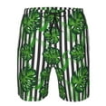 thumbnail image 4 of Kdxio Palm Greenery Pattern Mens Casual Shorts - Drawstring Summer Beach Sports Shorts for Men, 4 of 9