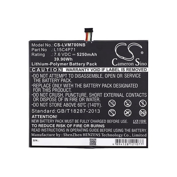 5250mAh L15L4P71 L15C4P71 Battery for Lenovo IdeaPad Miix 710-12IKB MIIX 4-6Y54 MIIX 700 IdeaPad Miix 700-12ISK (80QL00 MIIX700-