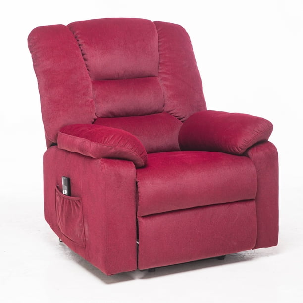 Power Lift Recliner Chair Ergonomic Chaise Lounge With 3 Positions Velvet Sofa Motorized Living Room Single Plush Extended Arms And Remote Control 300lbs Red Ss447 Com - Power Chaise Lounge Chair Power Lift Recliner Chair Ergonomic Chaise Lounge With 3 Positions Velvet Sofa Motorized Living Room Single Plush Extended Arms And Remote Control 300lbs Red Ss447 Com - Power Chaise Lounge Chair