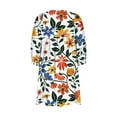 thumbnail image 5 of GERsome Summer Dresses for Women Beach Floral Tshirt Sundress Casual Boho Dress, 5 of 5