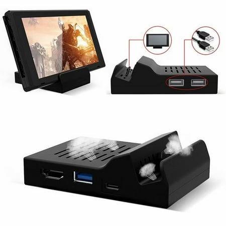 Electronics Station VicTsing Portable Replacement Dock Base With Electronic Chip Display Station Replacement Dock for Nintendo Switch ()