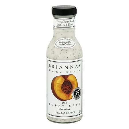 (2 Pack) Brianna's Rich Poppy Seed Dressing, 12 (Best Store Bought Poppy Seed Dressing)