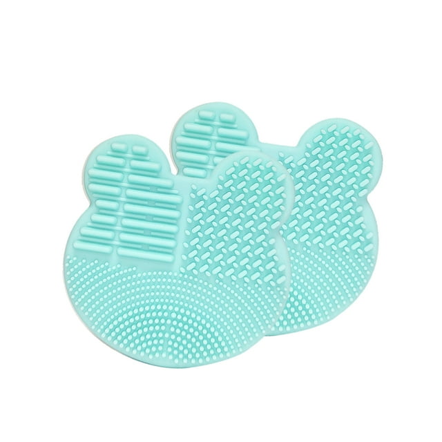Alfombrilla de limpieza para brochas de maquillaje - Almohadilla de limpieza de brochas de silicona - Limpiador de brochas de maquillaje portátil - Depurador de brochas cosméticas, herramienta de
