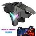 thumbnail image 2 of Soumake A1 Mobile Gaming Trigger Professional RGB Lighting Vibration Type Aim Shooting Game Controller Gamepad Pulse Key Button for Mobile Phone, 2 of 5