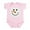 Petal Pink, variant on CafePress - Snowman Face Body Suit - Baby Light Bodysuit, Size Newborn - 24 Months