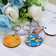 thumbnail image 4 of 120 Pieces Round Sublimation Keychain Blanks Double Side Heat Transfer MDF Key Rings Blank Board Chain, 4 of 7