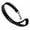 Black, variant on Short Dog Leash Padded Handle 1" Wide Nylon Traffic Lead 18" Long Black Large