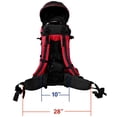 thumbnail image 4 of Mochila Excursionismo Clevr Roja Ligera de Lujo con Visera Parasol para Niño, 4 of 9