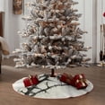 thumbnail image 4 of Fotbe Black And White Rose Pattern Christmas Tree Skirt, Tree Skirts Plush Christmas Decorations, Christmas Tree Skirts Xmas Decorations Holiday Party Decor-30", 4 of 6