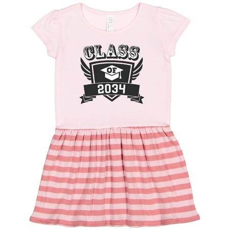 

Inktastic Class of 2034 with Shield and Wings Gift Toddler Girl Dress
