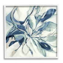 Stupell Industries Abstract Dreamlike Fluid Form Graphic Art White Framed Art Print Wall Art, Design by Sarah Stockstill