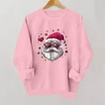 thumbnail image 5 of Cadancy Christmas Shirts for Women 2025 Trendy Long Sleeve Pullover Cute Santa Claus Print Sweatshirts Crewneck Funny Xmas Holiday Party Tops Loose Winter Clothes, 5 of 5