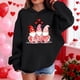 thumbnail image 3 of Sudadera con capucha y estampado de corazón de San Valentín, sudadera de manga larga para niños y niñas, chaqueta para niñas de talla mediana y grande., 3 of 7