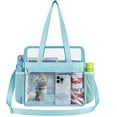 thumbnail image 2 of Clear Bag Stadium Approved 12x6x12 Clear Tote Bag with Removable Strap Clear Lunch Bag for Work Sports Festival, 2 of 7