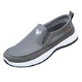 thumbnail image 2 of AUDeals Men's Orthopedic Sneakers, Mesh Slip On Walking Shoes with Breathable Comfort for Hiking and Work Use (Grey, 8.5), 2 of 8