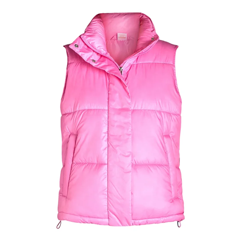 Ozark Trail Women's and Women's Plus Sporty Puffer Vest Ozark Trail Women's and Women's Plus Sporty Puffer Vest