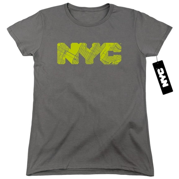 New York City - Nyc Map Fill - Women's Short Sleeve Shirt - XX-Large