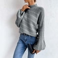 thumbnail image 4 of Bowake Chandail à Col Rond pour Femmes à Manches Longues Tendance Décontracté Ample Automne, 4 of 5