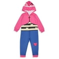 thumbnail image 3 of Gabby's Dollhouse Toddler Girl's Gabby Character One Piece Hooded Sleep Pajama For Kids, 3 of 8