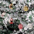 thumbnail image 1 of Farfi 6pcs árbol patrón decorativo bolas de navidad colgante plástico navidad fiesta bolas adornos para el hogar Farfi 21078098, 1 of 6