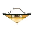thumbnail image 6 of Meyda Tiffany 226770 Pinecone Ridge 4 Light 37" Wide Semi-Flush Ceiling Fixture - Bronze, 6 of 7