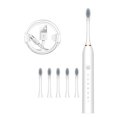 thumbnail image 3 of Lunxisen 2 Pcs Electric Toothbrush for Adult Mwith Pressure Sensor, Smart Timer，Rechargeable Toothbrushes with Brush Heads,Whitening & Sensitive Teeth Care, 3 of 9