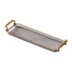 thumbnail image 1 of Bandeja rectangular para servir, bandeja para joyas con asas, bandeja para tazas, bandejas para mesa de té, bandeja para tocador Gris, 1 of 9