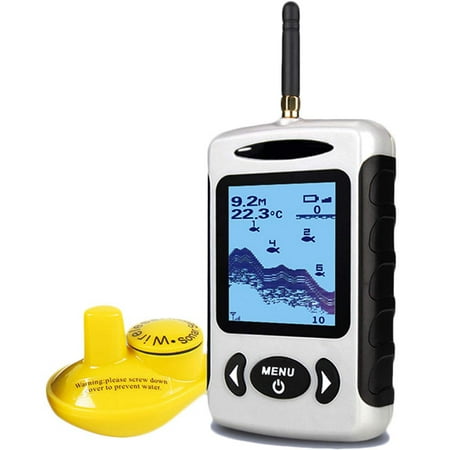Reactionnx Wireless Fish Finder Sonar Sensor Portable Sonar Fishfinder LCD Display Depth Finders for Fishing Ice Fishing Kayak