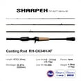 thumbnail image 5 of PURELURE SHARPEN Travel Soft Lure Long Spinning and Casting XF/MF Action Rods FUJI Components Bass Pike Rod Fishing Rod Reel, 5 of 6