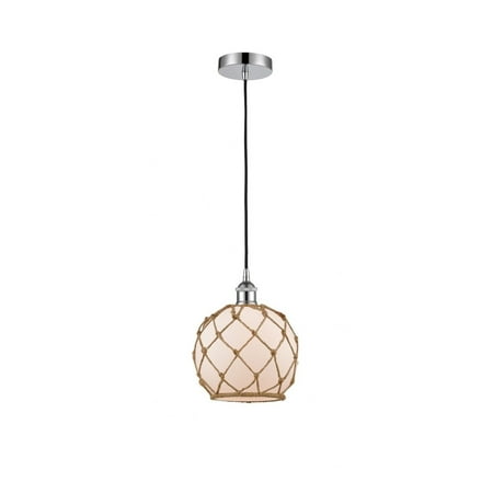 

Innovations Lighting - Farmhouse Rope - 1 Light Cord Hung Mini Pendant In