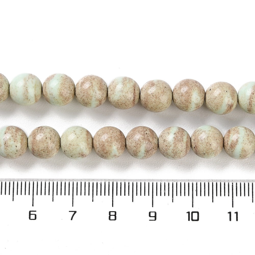 5pcs Natural Rainbow Alashan Agate Beads Strands Dyed Two Tone Round Light Green 8mm Hole: 0.7mm about 50pcs/strand 15.94 inch(40.5cm)
