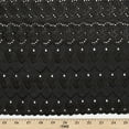 thumbnail image 3 of Campanula Embroidered Eyelet Fabric - Black Floral 45" By The Yard, 3 of 3