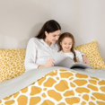 thumbnail image 4 of Castle Fairy Teens Minimalist Giraffe Pattern 7-Piece Twin Bedding,Animal Print Bedding Comforter Set,Orange White,Grey Reversible, 4 of 7