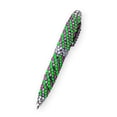 thumbnail image 1 of BG247 Purple and Green Zebra with White Crystal Rhinestone Roller Ball Pens | 5-Pack, 1 of 4