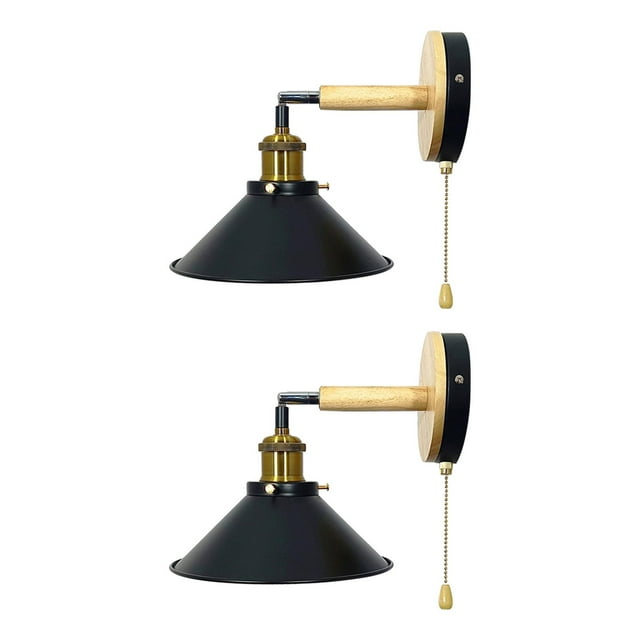 TISHITA Applique Murale Lampe de Chevet Décorative Industrielle pour 2 Pcs