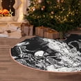 thumbnail image 5 of Fotbe Skeleton Wave Artwork Pattern Christmas Tree Skirt, Tree Skirts Plush Christmas Decorations, Christmas Tree Skirts Xmas Decorations Holiday Party Decor-48", 5 of 6