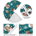 thumbnail image 2 of GZHJMY Christmas Tree Skirt Snowman Xmas Tree Skirt Floor Door Round Mat Decorations for Holiday Party Home Christmas Day Ornaments, 35.4", 2 of 6