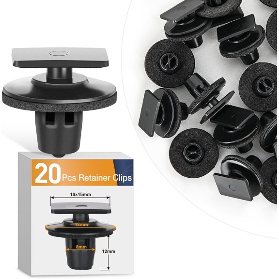 GOOACC 25Pcs Rocker Panel Moulding Clips with Sealer Compatible with Nissan Infiniti 76882-EG01A Altima Juke M35 M45