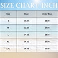 thumbnail image 6 of HCNTES Bikini Tops for Women Only Underwire Swim Top V Neck Adjustable Straps Bathing Suit Tops Orange,L, 6 of 9
